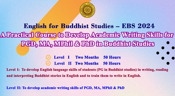 English for Buddhist Course – Starting 23rd September